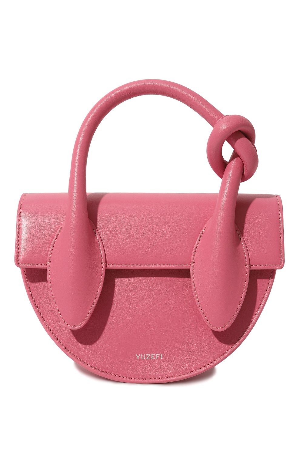 Сумка pretzel YUZEFI розового цвета по цене 57000 руб., арт. YUZAW22-HB-PRZ-27, фото 1 Сумка pretzel YUZEFI, арт. YUZAW22-HB-PRZ-27, фото 1