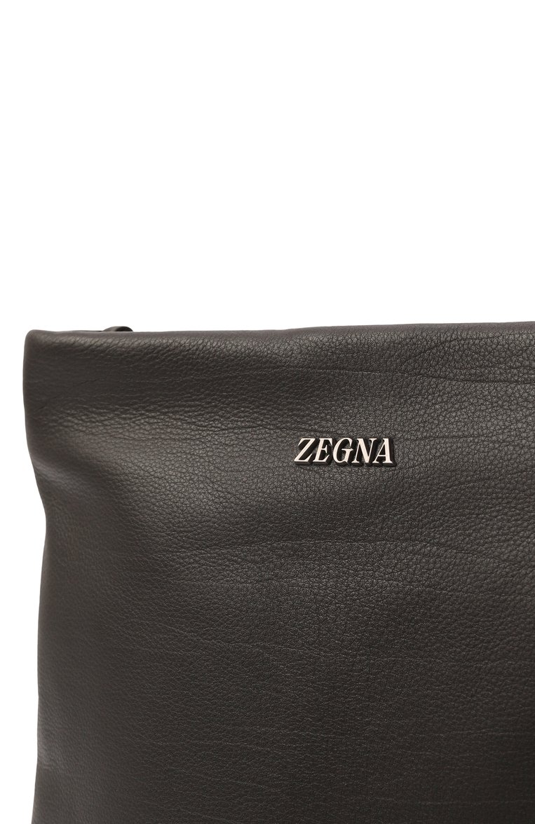 Мужская сумка ZEGNA темно-коричневого цвета, арт. C2228Z/LH0T0 | Фото 3 (Материал: Натуральная кожа; Размер: medium; Ремень/цепочка: На ремешке)