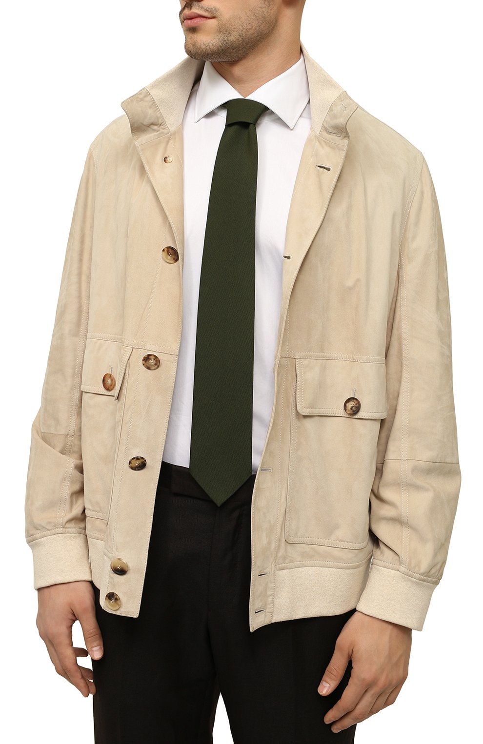 Галстук из шерсти и хлопка GIAMPAOLO, арт. GLR80-T37000, фото 2