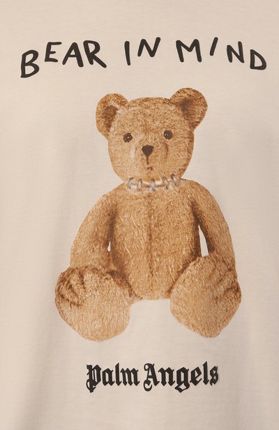 Хлопковая футболка PALM ANGELS, арт. PWAA017F24JER005, фото 5