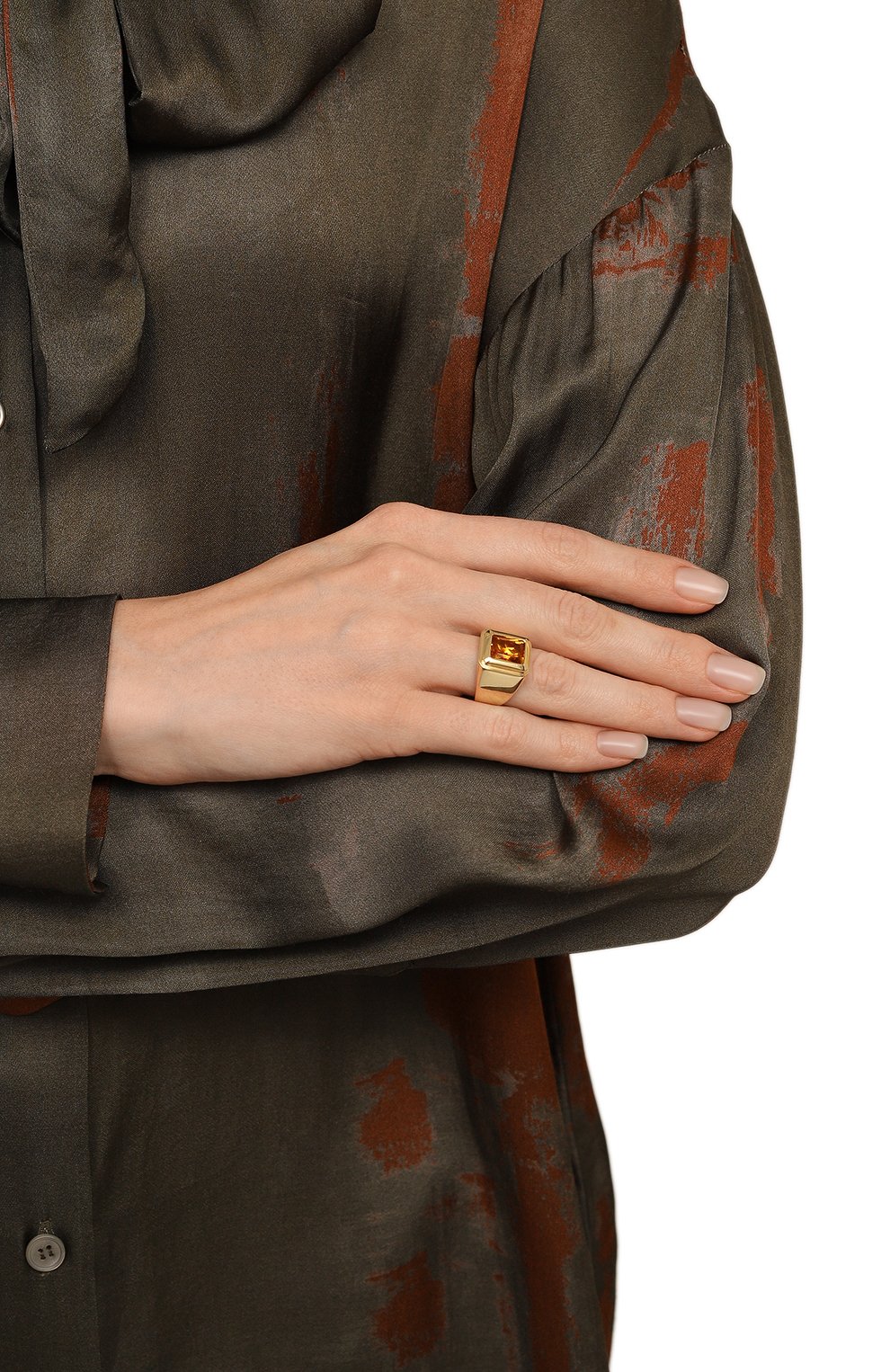 Кольцо-печатка с цитрином SECRETS JEWELRY, арт. ПЦИОКП907, фото 2