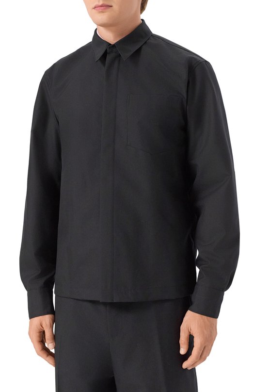 Шерстяная рубашка Dries Van Noten 020708-2310-900 Чёрный  020708-2310-900 Фото 3