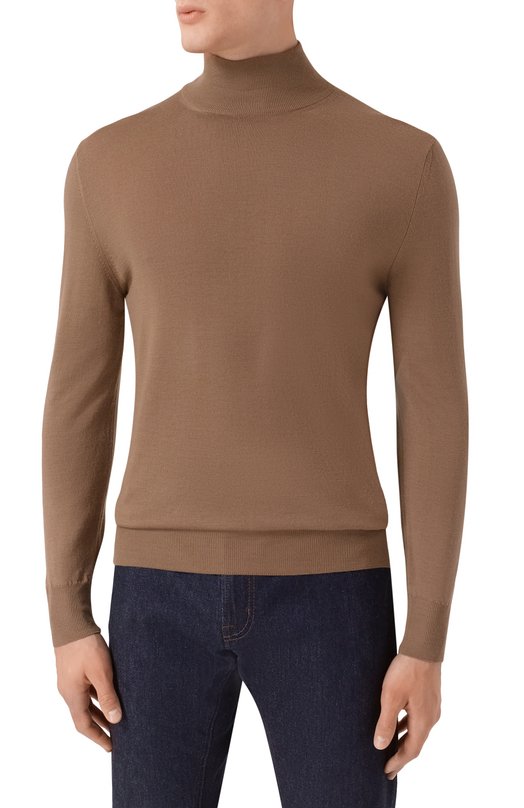 Шерстяная водолазка Canali C0002/MK01149 Бежевый  C0002/MK01149 Фото 3