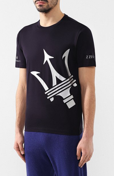 Хлопковая футболка ZEGNA, арт. VS372/ZZB630, фото 3