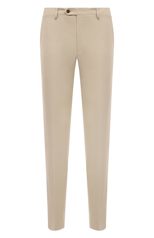 Шерстяные брюки Corneliani 945B01-9418110 Кремовый 945B01-9418110