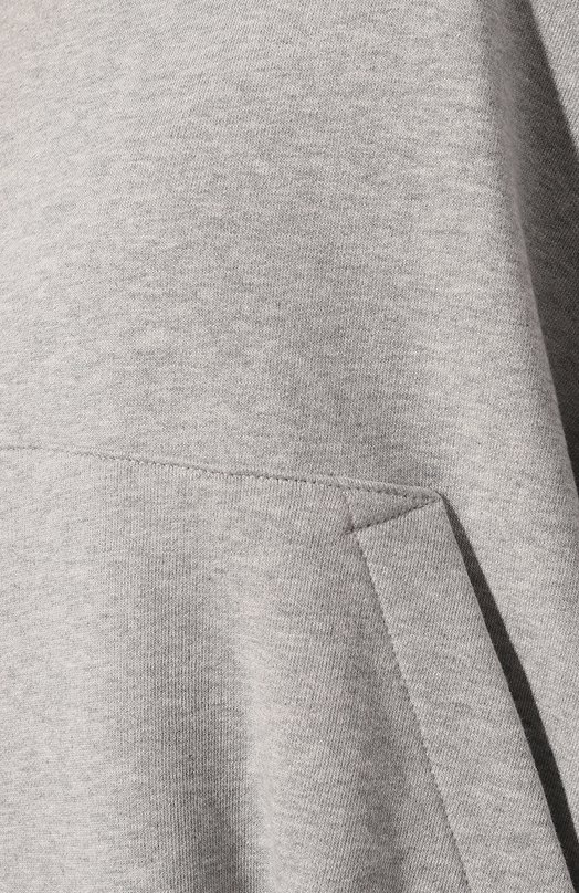 Хлопковое худи Dries Van Noten 242-011155-9610 Серый  242-011155-9610 Фото 5