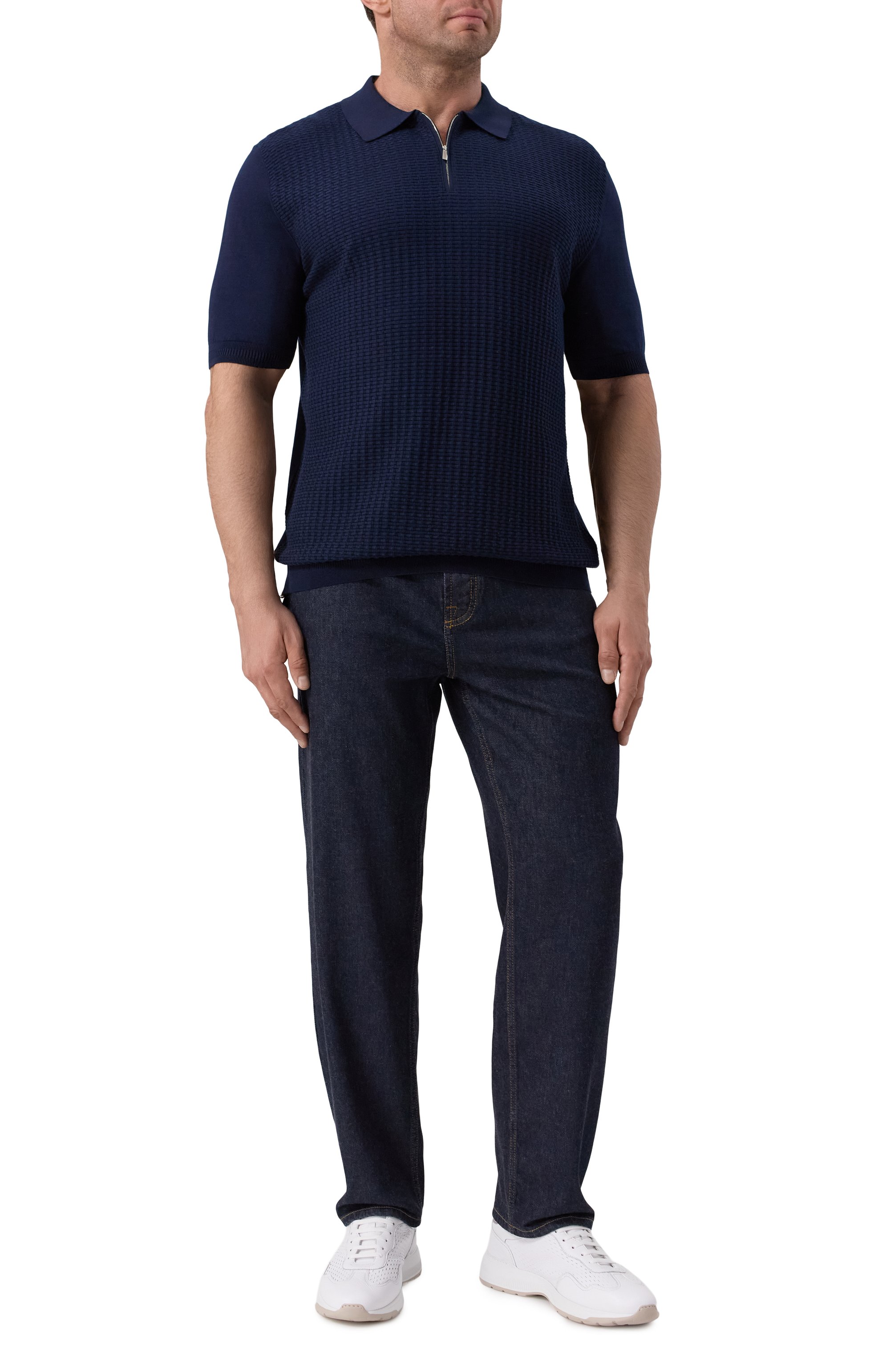 Поло из шелка и хлопка ZILLI, арт. KZP002M0145VZWE00, фото 2