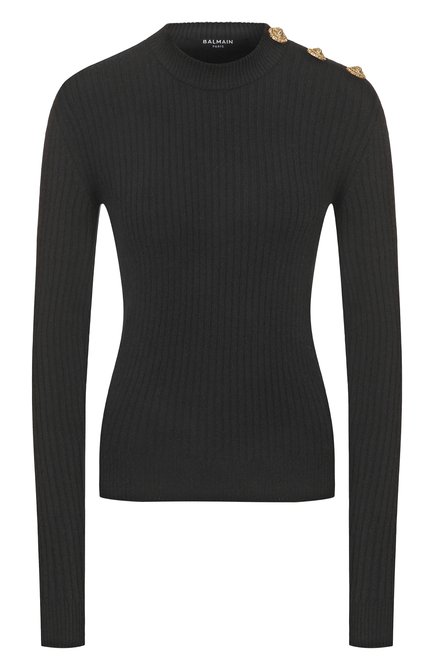 Женский пуловер из кашемира и шерсти BALMAIN, арт. FF0KD095/KJ17