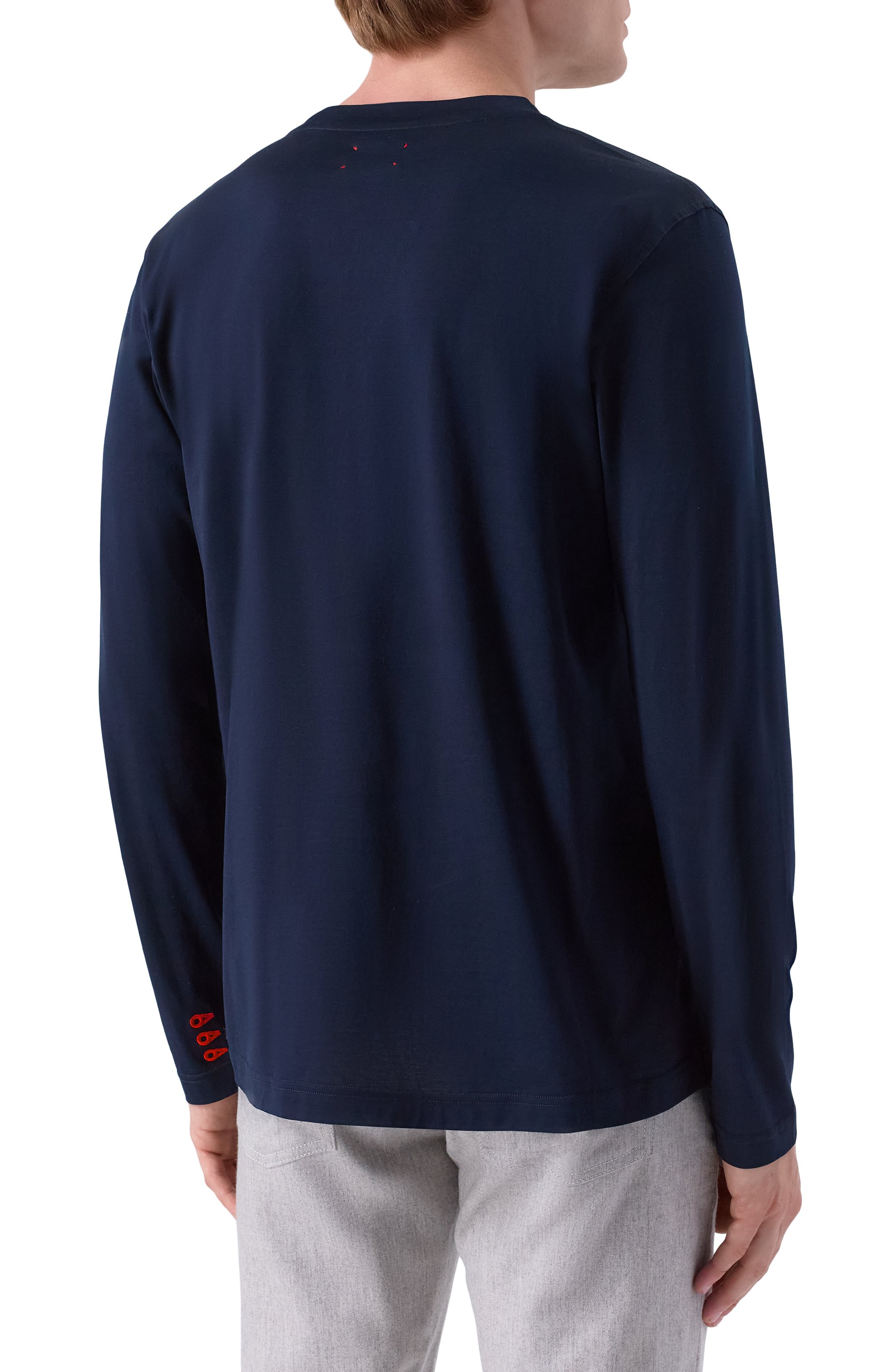 Хлопковый лонгслив KITON, арт. UMK0830K4, фото 4