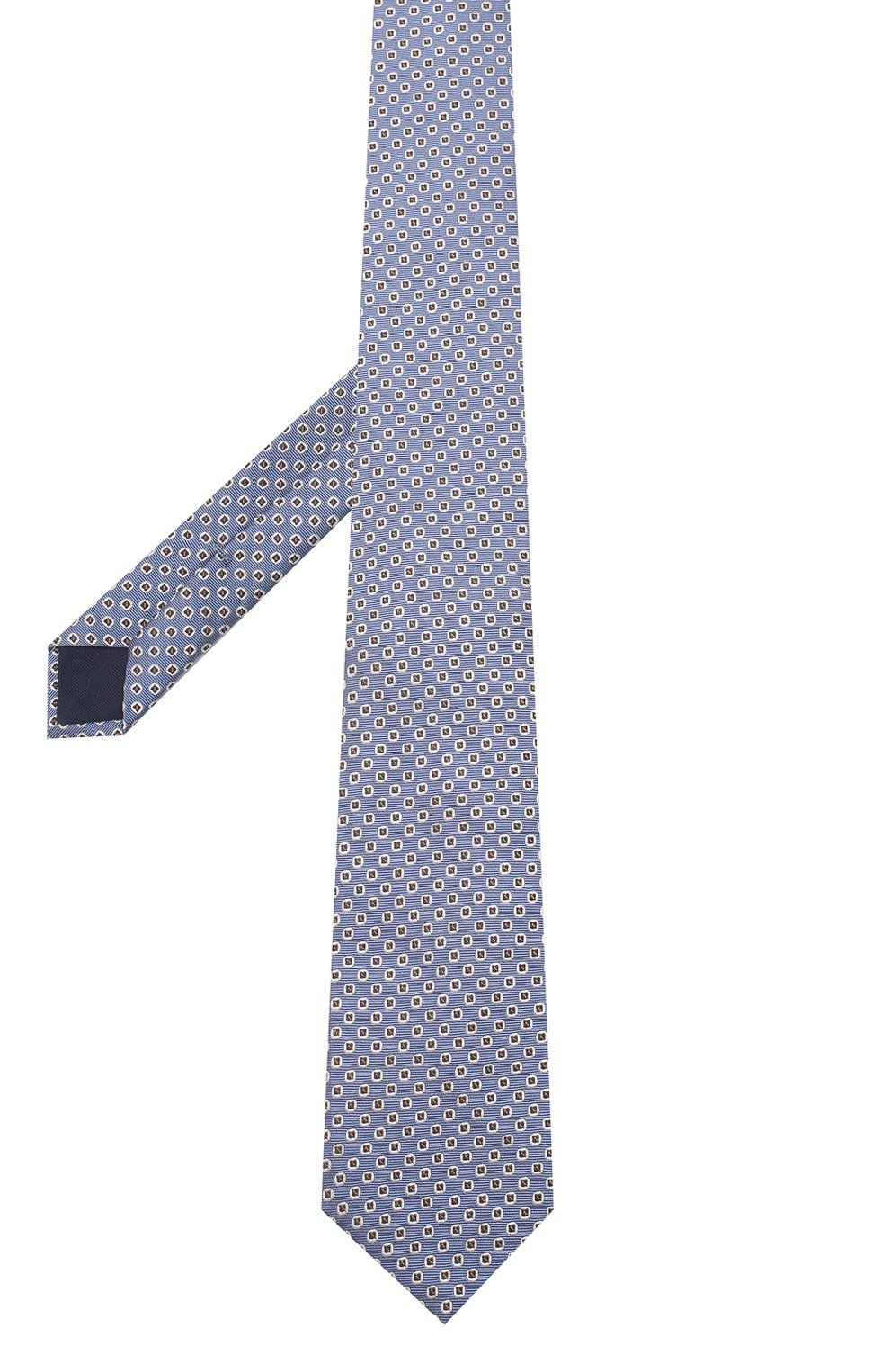 Шелковый галстук CORNELIANI голубого цвета по цене 11050 руб., арт. 85U306-0120312/00, фото 2 Шелковый галстук CORNELIANI, арт. 85U306-0120312/00, фото 2