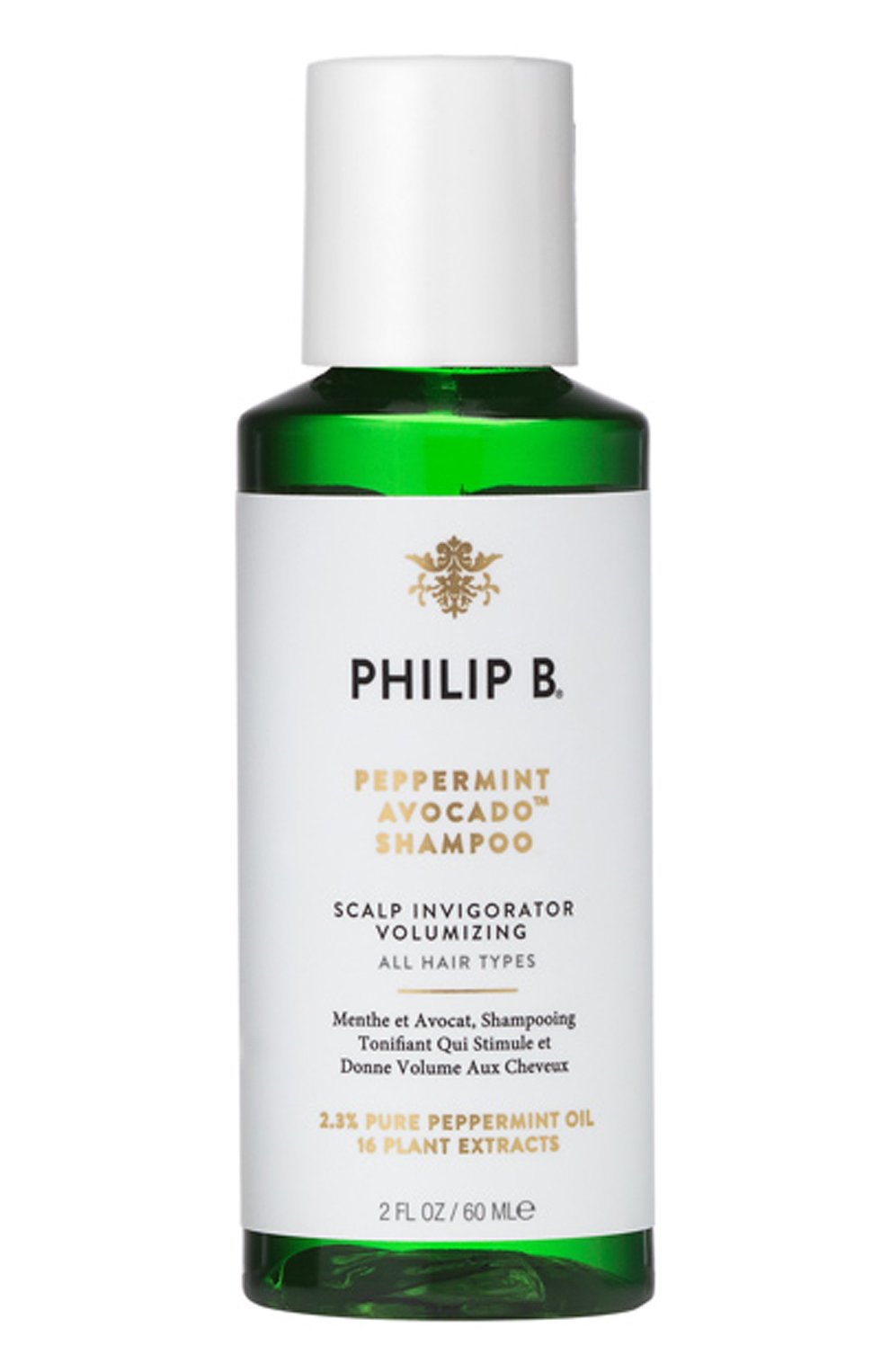 Шампунь для волос peppermint avocado shampoo (60ml) PHILIP B, арт. 893239000015, фото 1