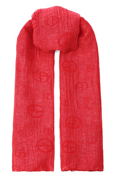 Женский шарф из шелка и льна GIORGIO ARMANI, арт. GW003048/AF24598