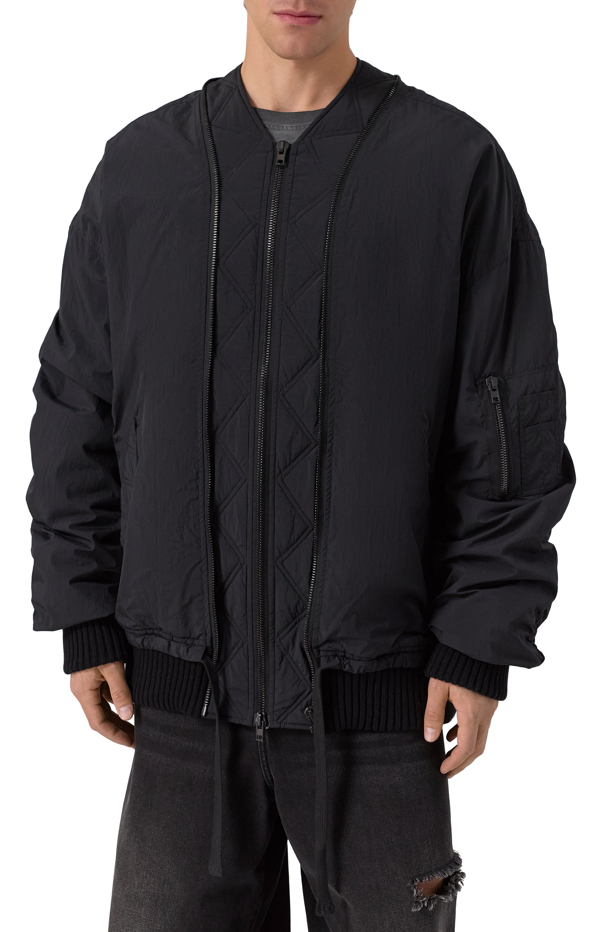 Бомбер ISABEL BENENATO черного цвета по цене 226000 руб., арт. UW96F25, фото 3 Бомбер ISABEL BENENATO, арт. UW96F25, фото 3