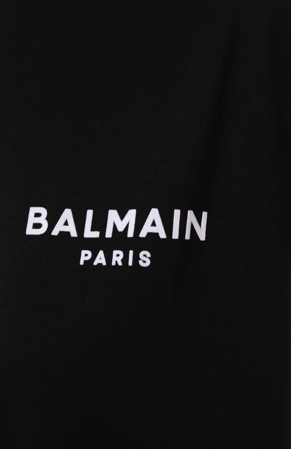 Хлопковая футболка BALMAIN черного цвета по цене 35150 руб., арт. BF1EF010/BB01, фото 5 Хлопковая футболка BALMAIN, арт. BF1EF010/BB01, фото 5