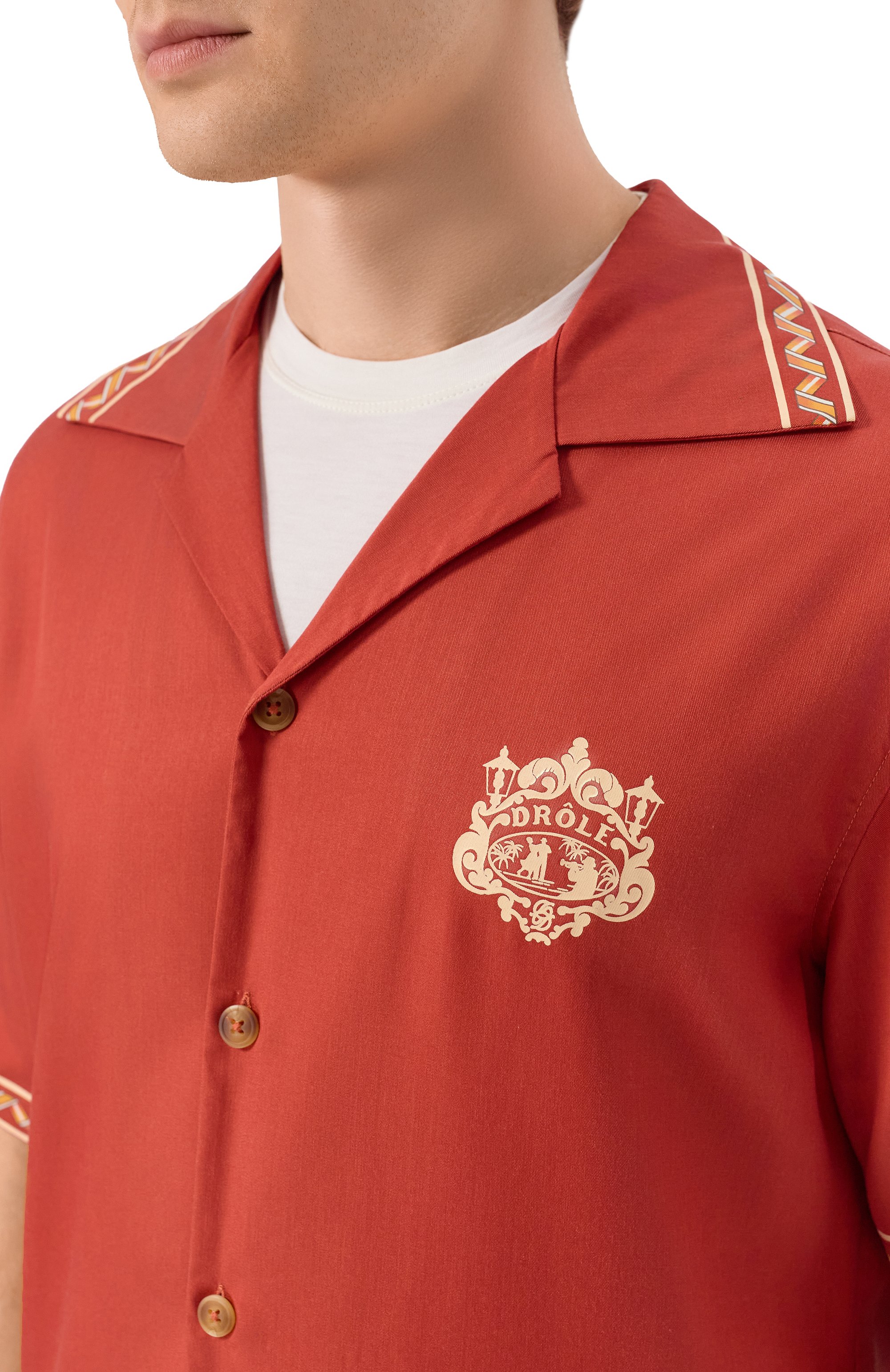 Рубашка из лиоцелла DROLE DE MONSIEUR, арт. K-SH228-CLY001-BR, фото 5