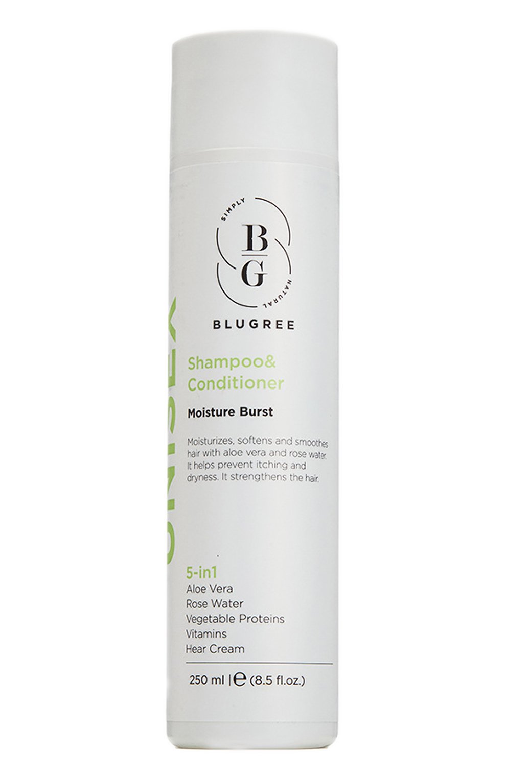 Шампунь и кондиционер 5 in 1 интенсивное увлажнение (250ml) BLUGREE, арт. 8682983900694, фото 1