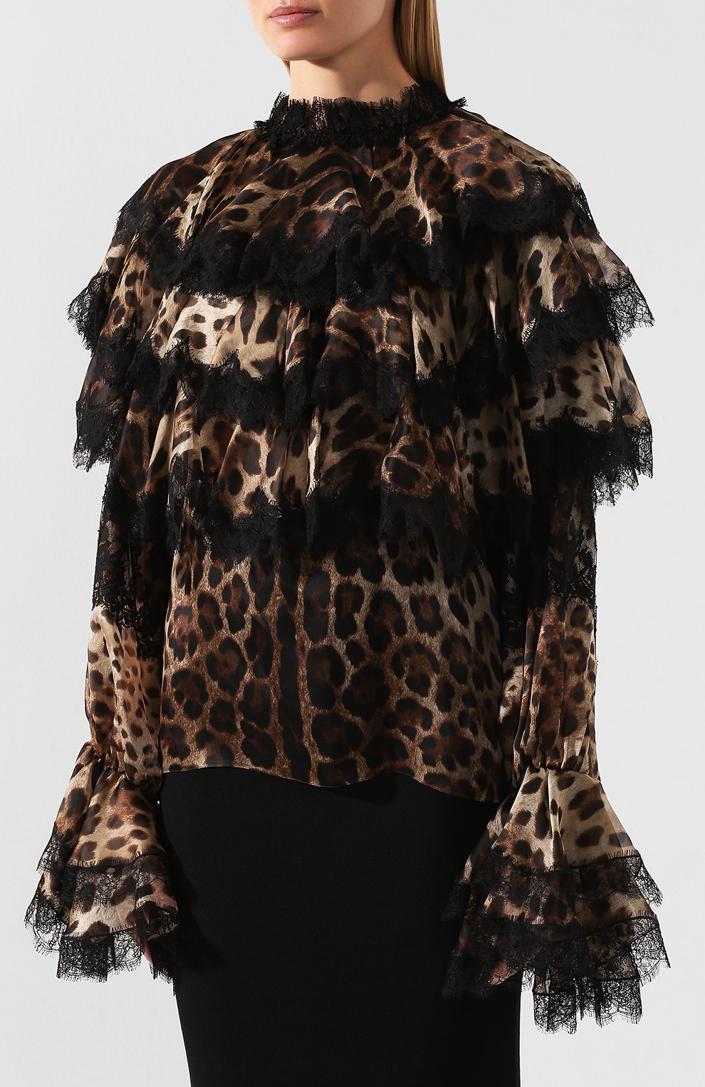 Блузка с принтом DOLCE & GABBANA, арт. F5L09T/HS15L, фото 3
