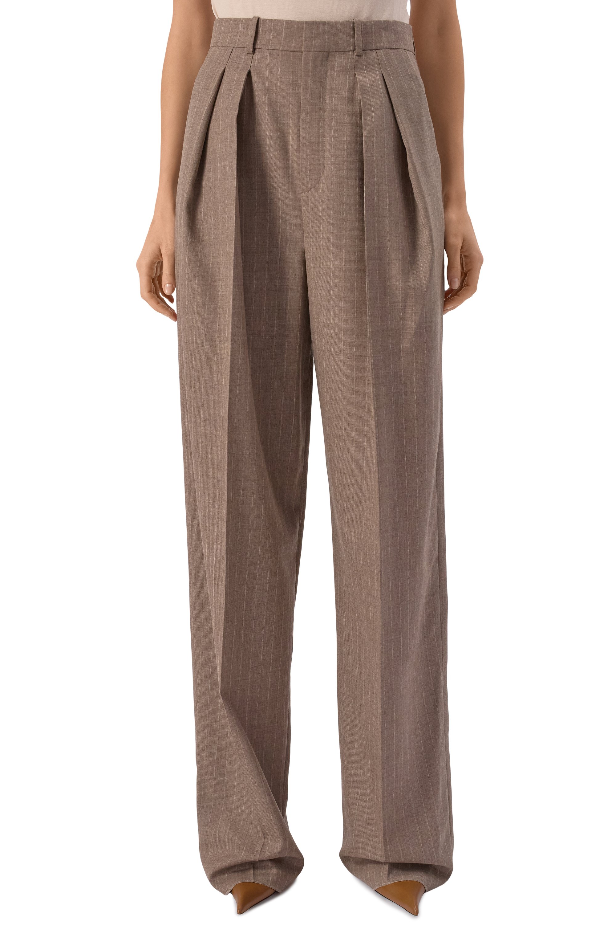 Шерстяные брюки SAINT LAURENT, арт. 824389/Y6K25, фото 3