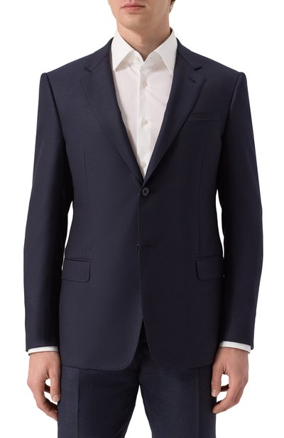 Пиджак из шерсти и шелка EMPORIO ARMANI, арт. EM000697/TE13605, фото 5