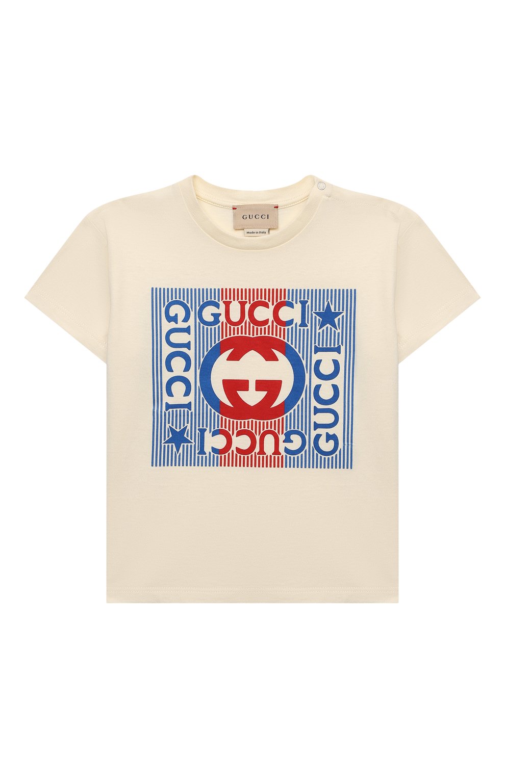 Хлопковая футболка GUCCI, арт. 576871/XJDZ8/9-12M, фото 1