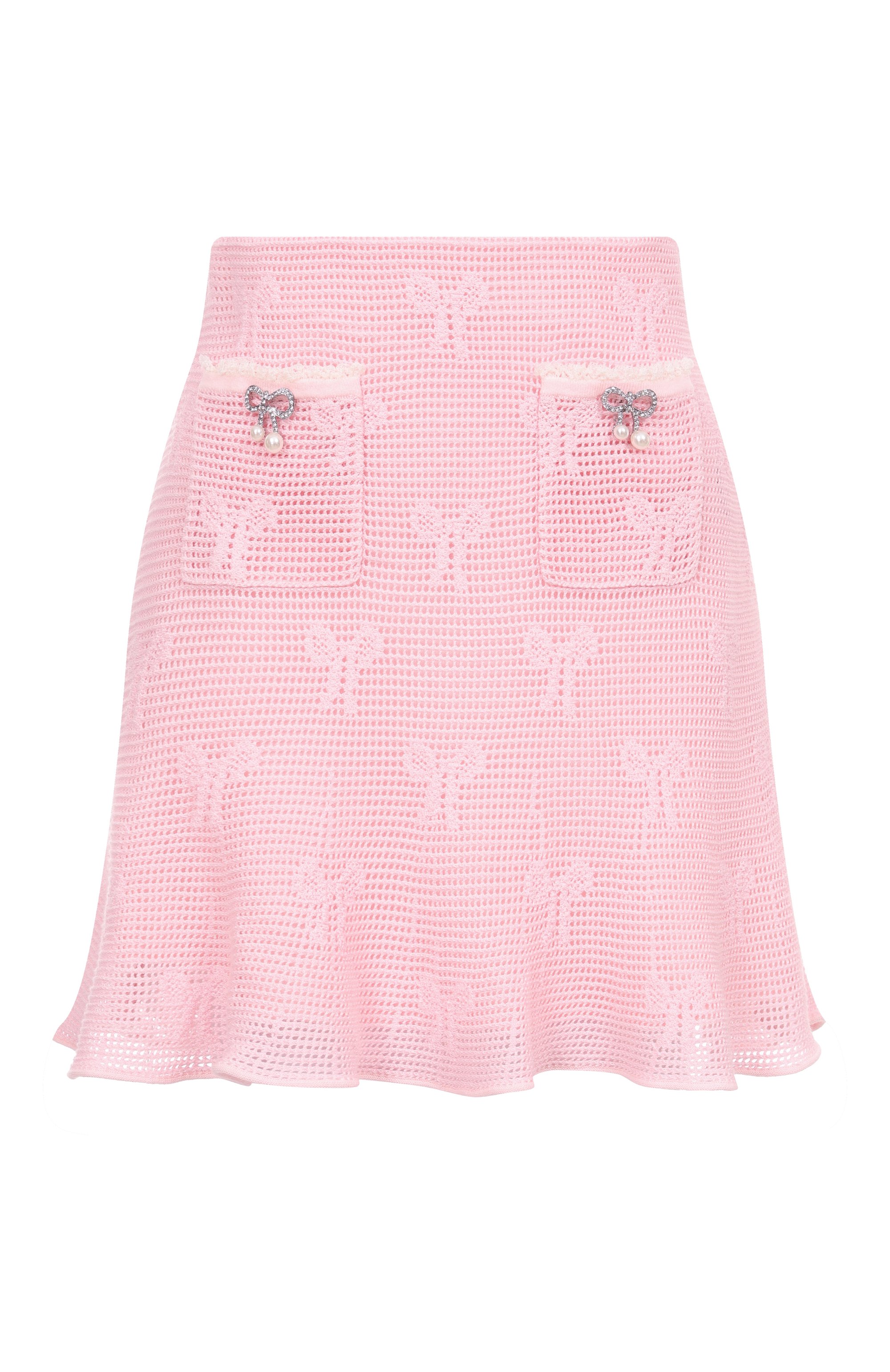 Хлопковая юбка SELF-PORTRAIT, арт. SS25164SKP, фото 1