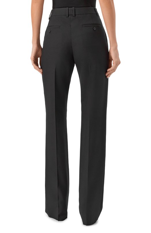 Шерстяные брюки Saint Laurent 832780/Y2J02 Чёрный  832780/Y2J02 Фото 4