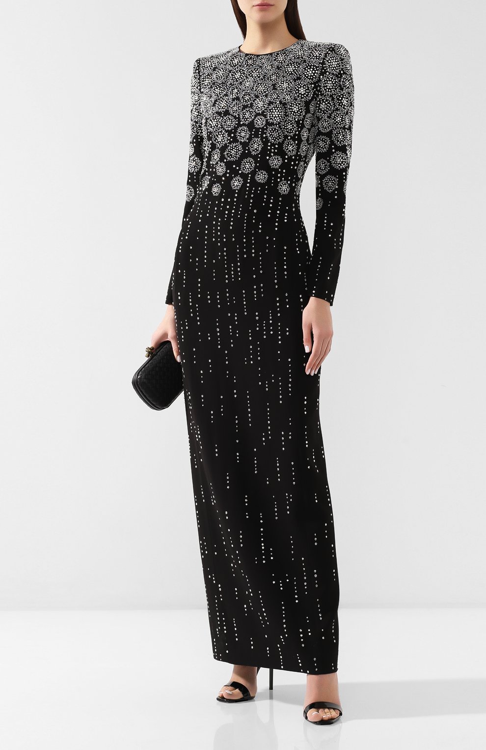 Платье-макси GIVENCHY черного цвета по цене 957000 руб., арт. BW20FVG087, фото 2 Платье-макси GIVENCHY, арт. BW20FVG087, фото 2