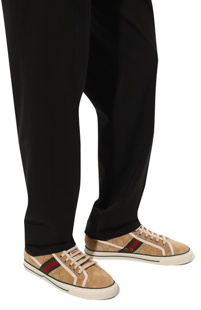 Замшевые кеды tennis 1977 GUCCI, арт. 649335 UJ510, фото 3