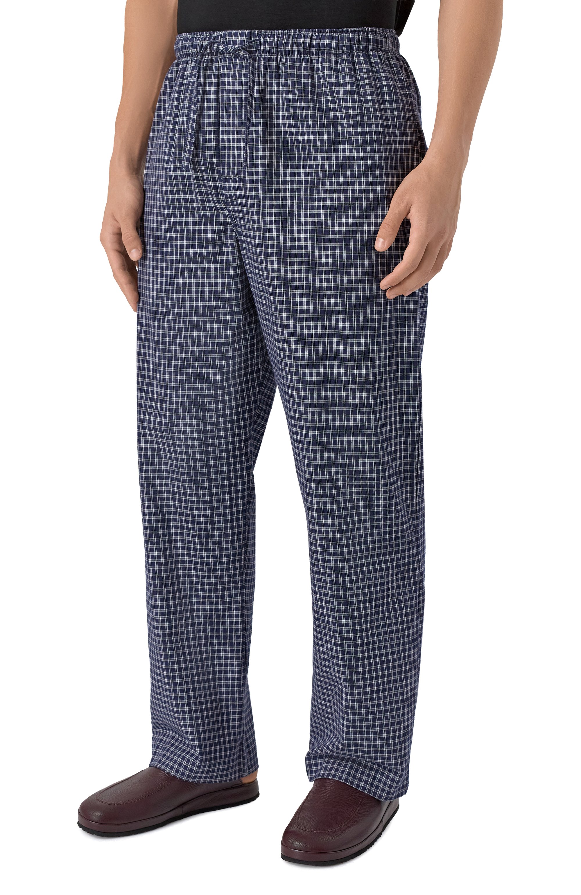 Хлопковые домашние брюки DEREK ROSE, арт. 3564-BRAE032, фото 3