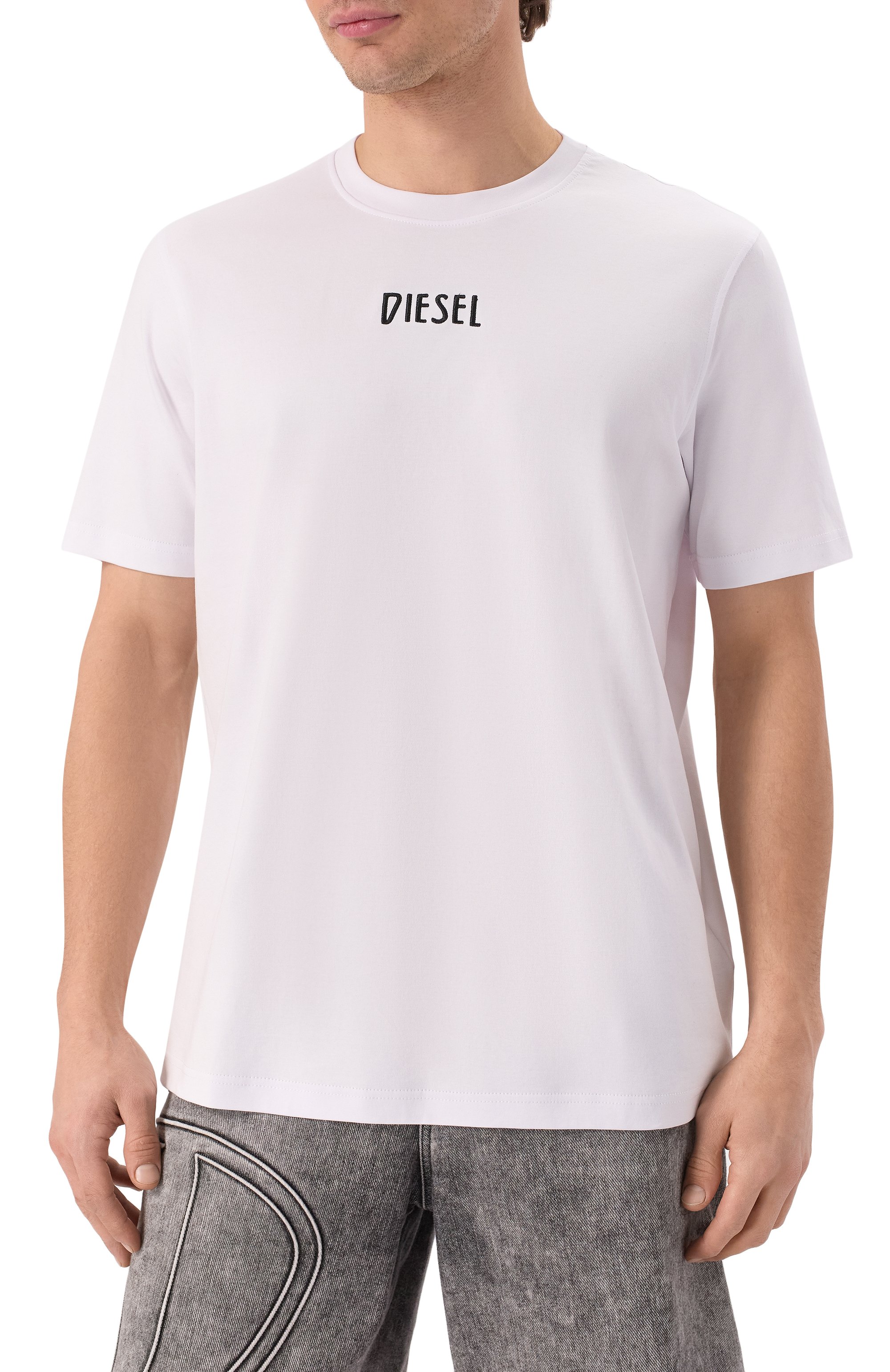 Хлопковая футболка DIESEL, арт. A18640/0AIJU, фото 3