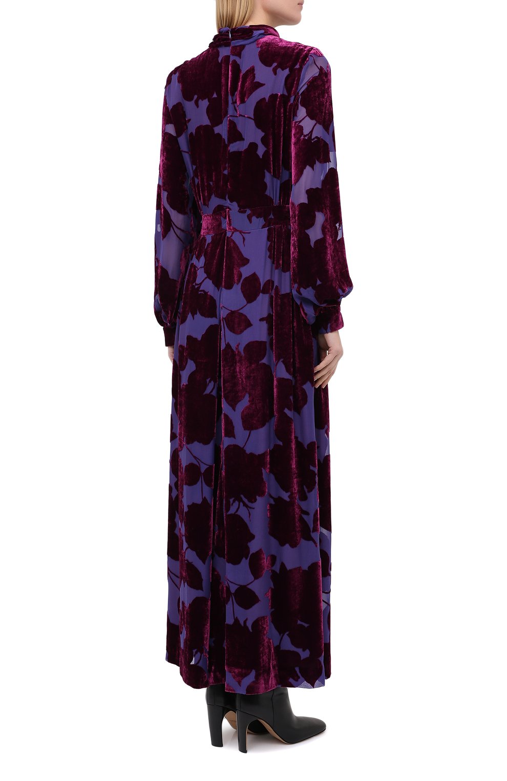 Платье из вискозы и шелка DRIES VAN NOTEN, арт. 202-18623-1249, фото 4