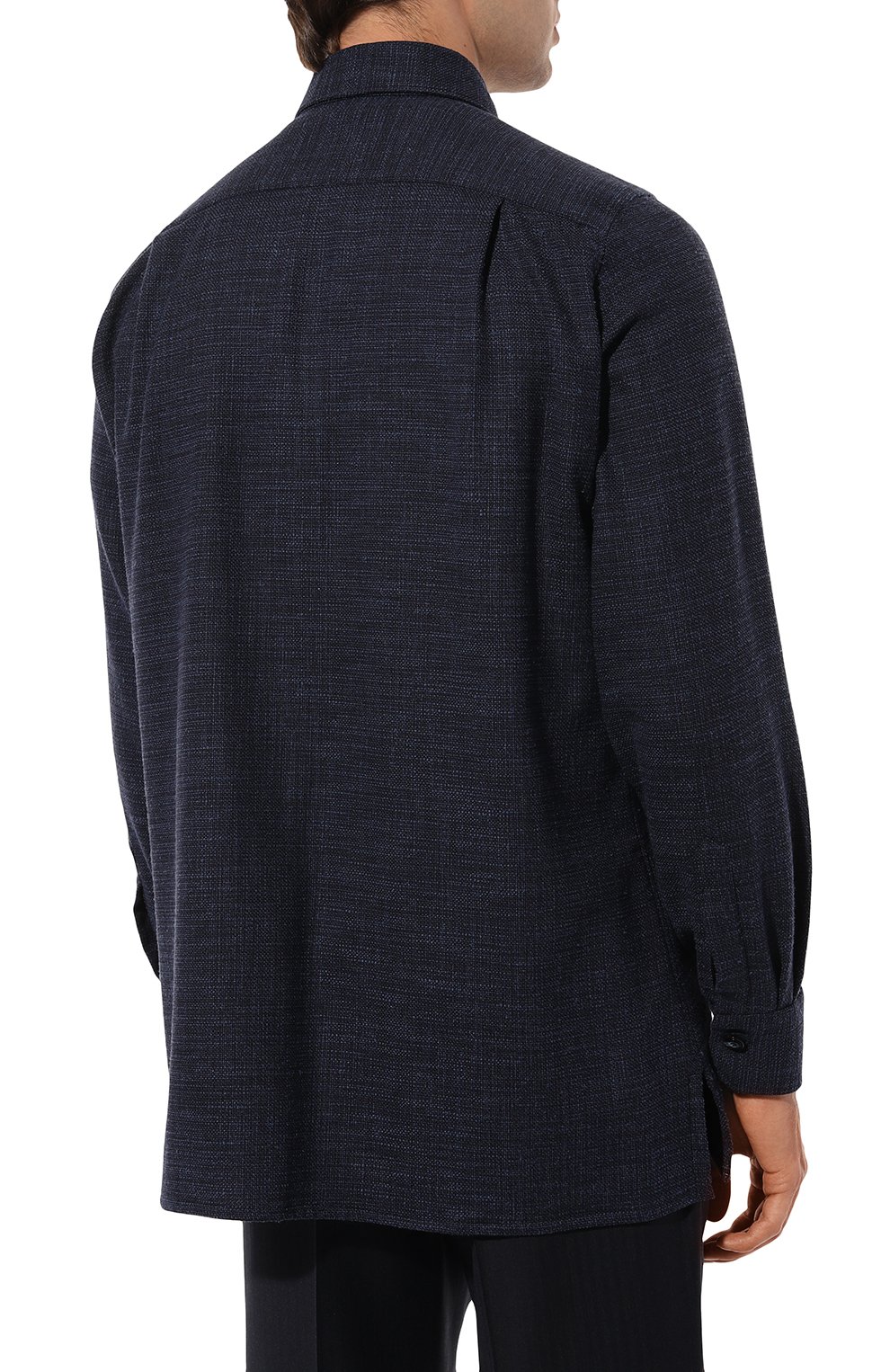 Рубашка из шерсти и шелка KITON, арт. UMC016K0643C, фото 4