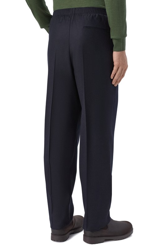 Шерстяные брюки Loro Piana FAQ5304 Синий  FAQ5304 Фото 4