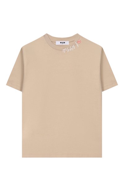 Хлопковая футболка MSGM KIDS, арт. S6MSJBTH240, фото 1