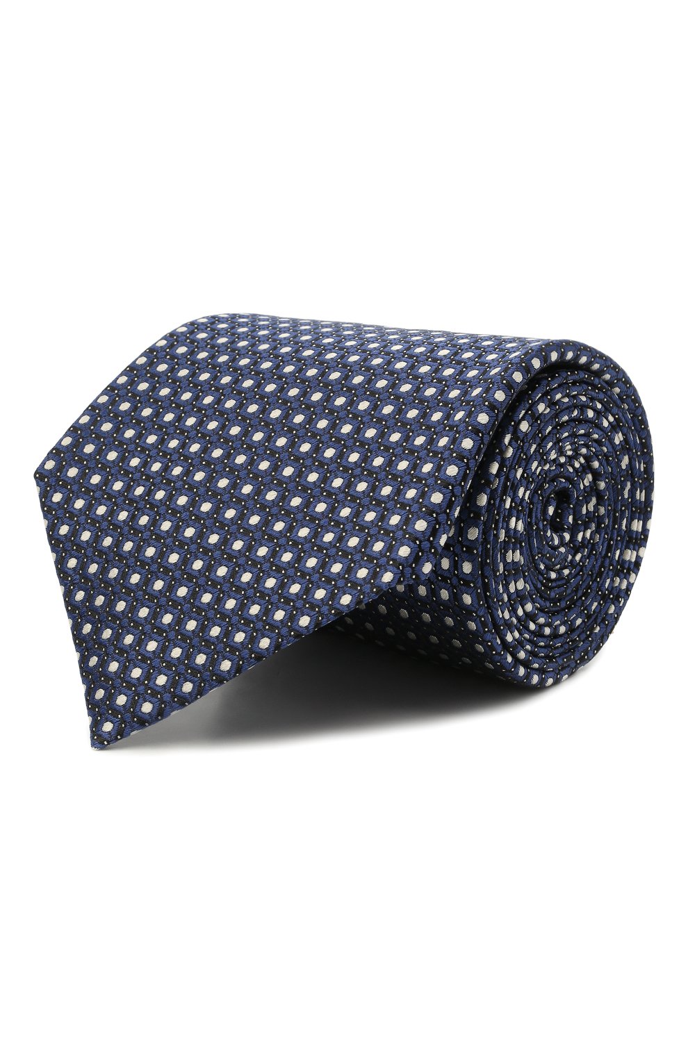 Шелковый галстук ZEGNA темно-синего цвета по цене 32750 руб., арт. Z9D10/18B, фото 1 Шелковый галстук ZEGNA, арт. Z9D10/18B, фото 1
