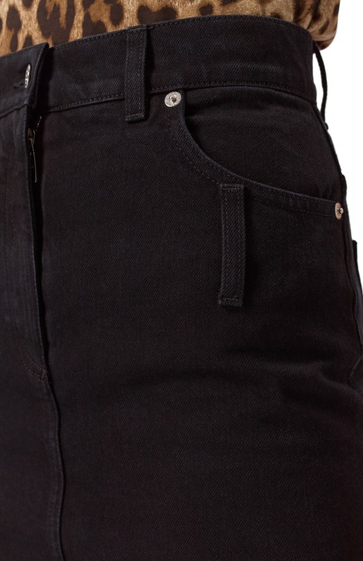 Джинсовая юбка Dolce & Gabbana F4CP1D/G8KD1 Чёрный  F4CP1D/G8KD1 Фото 5
