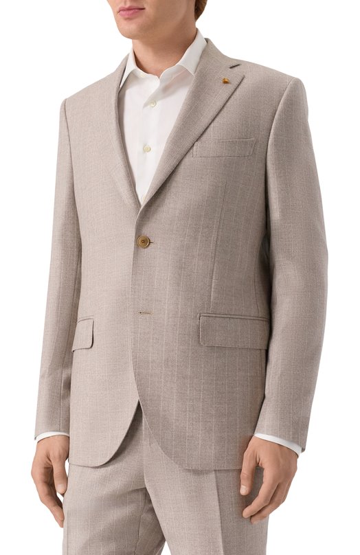 Костюм из шерсти и кашемира Sartoria Latorre A6I7EF/RG1287 Бежевый  A6I7EF/RG1287 Фото 2