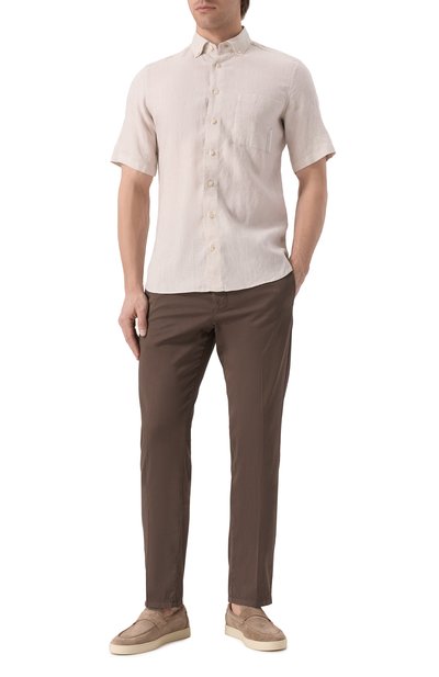 Брюки из хлопка и шелка BERWICH, арт. VULCAN0195 GD/DV0955X, фото 2