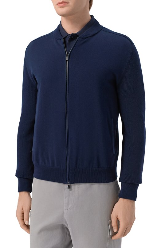 Хлопковый кардиган Corneliani 27M592/2725104 Синий  27M592/2725104 Фото 3