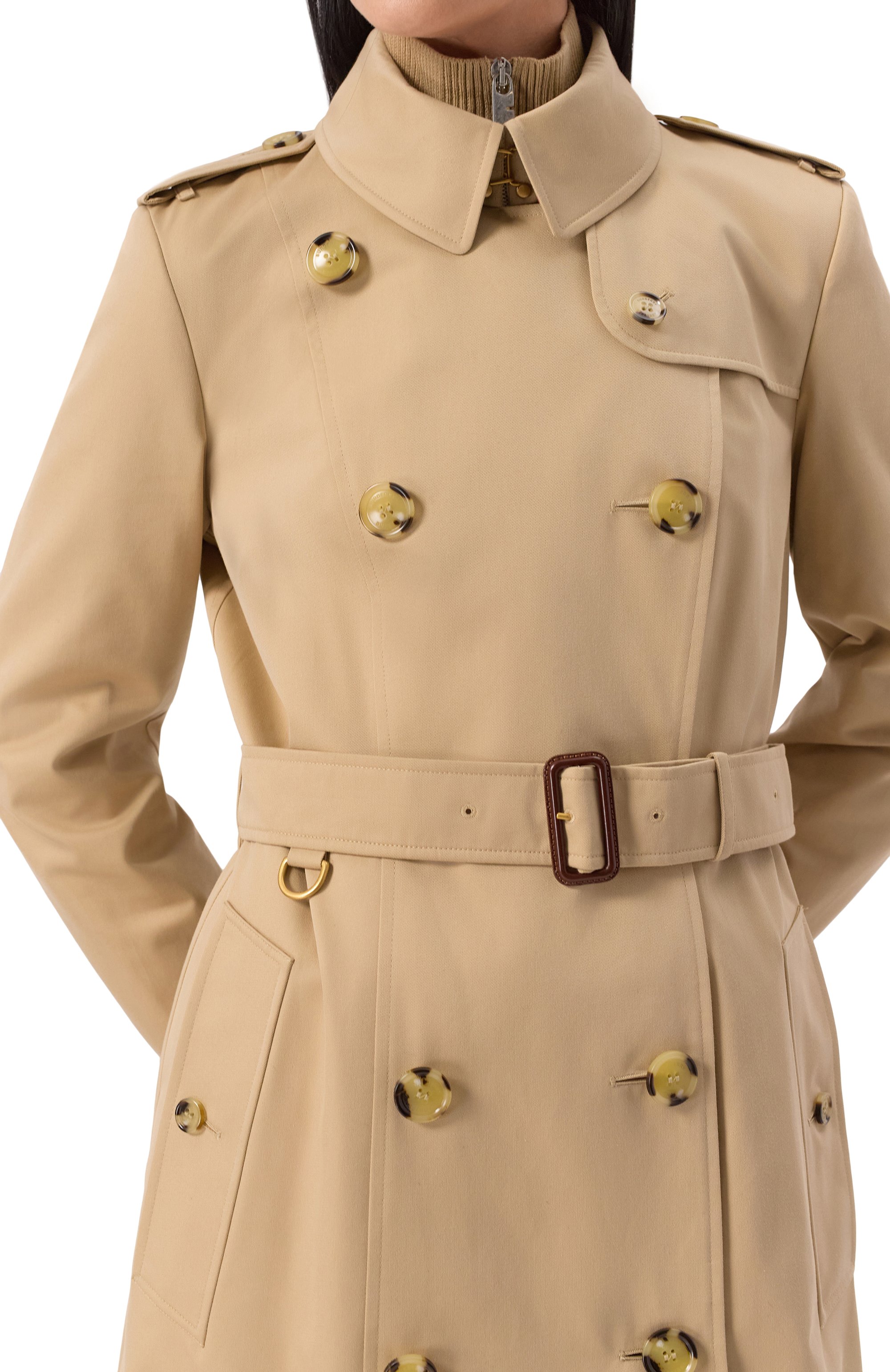 Хлопковый тренч BURBERRY, арт. 8079407, фото 5