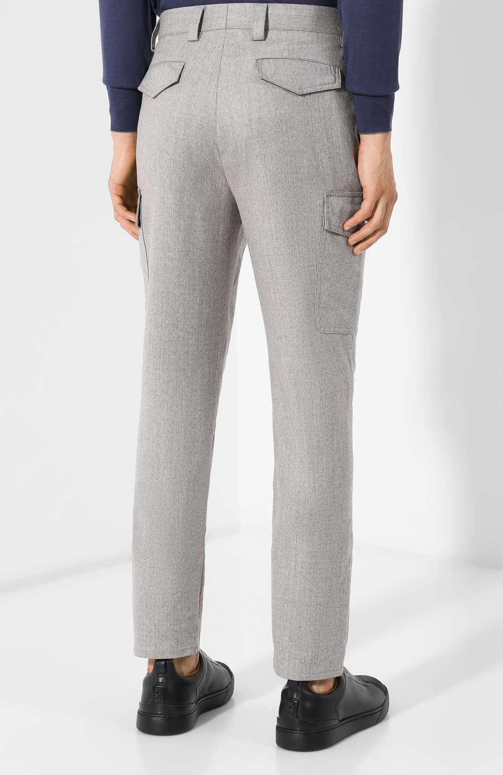 Шерстяные брюки-карго BRUNELLO CUCINELLI, арт. ME226E1890, фото 4