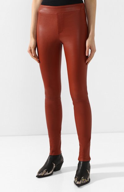Кожаные брюки HELMUT LANG, арт. G06HW240, фото 3