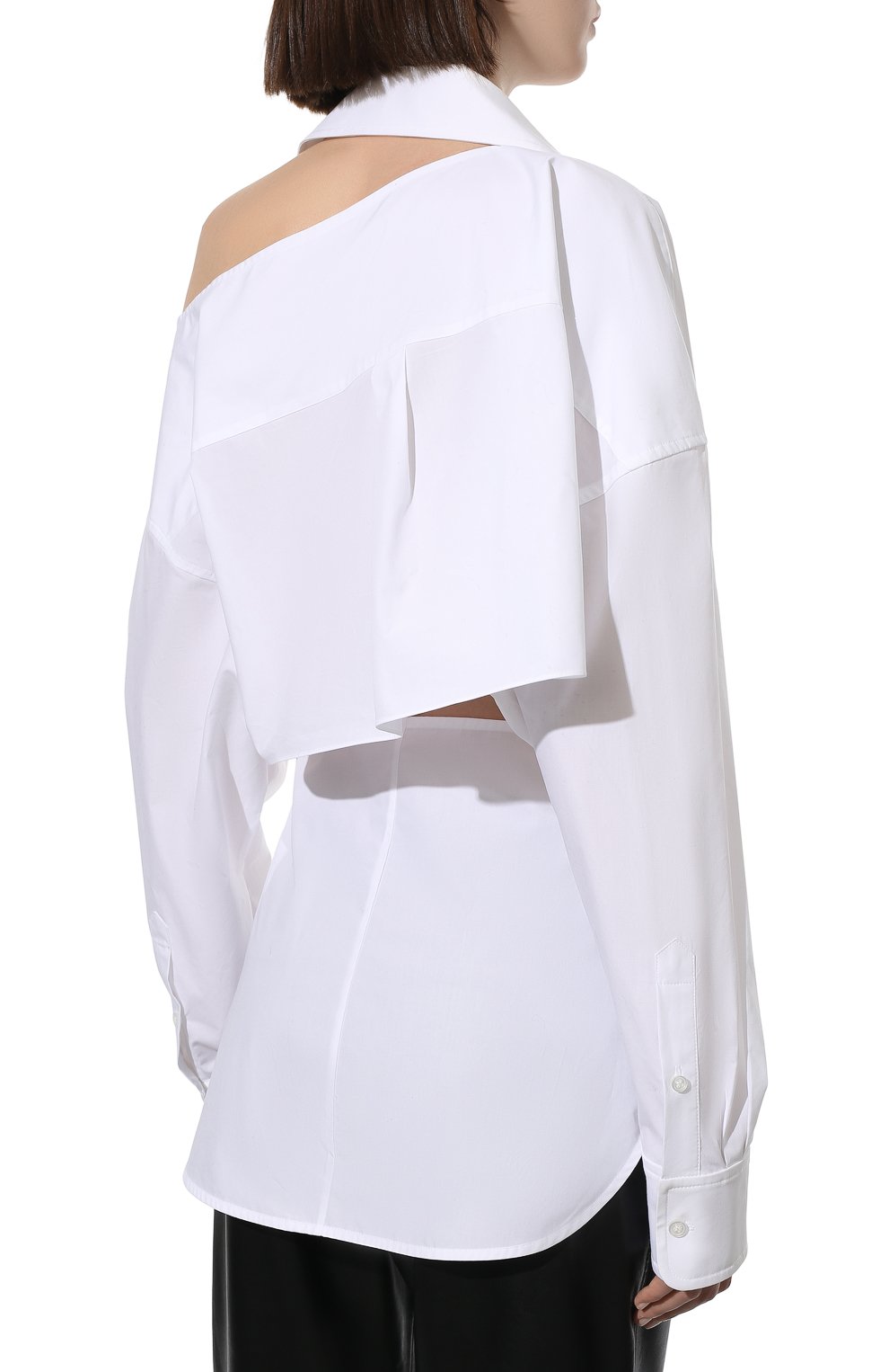 Хлопковая рубашка ALEXANDERWANG.T белого цвета по цене 41800 руб., арт. 4WC1221292, фото 4 Хлопковая рубашка ALEXANDERWANG.T, арт. 4WC1221292, фото 4