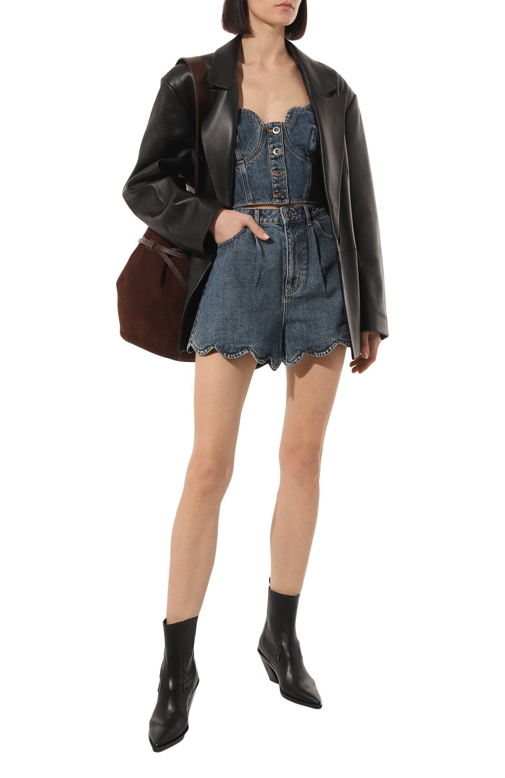 Джинсовые шорты SELF-PORTRAIT, арт. RS23-803P, фото 2