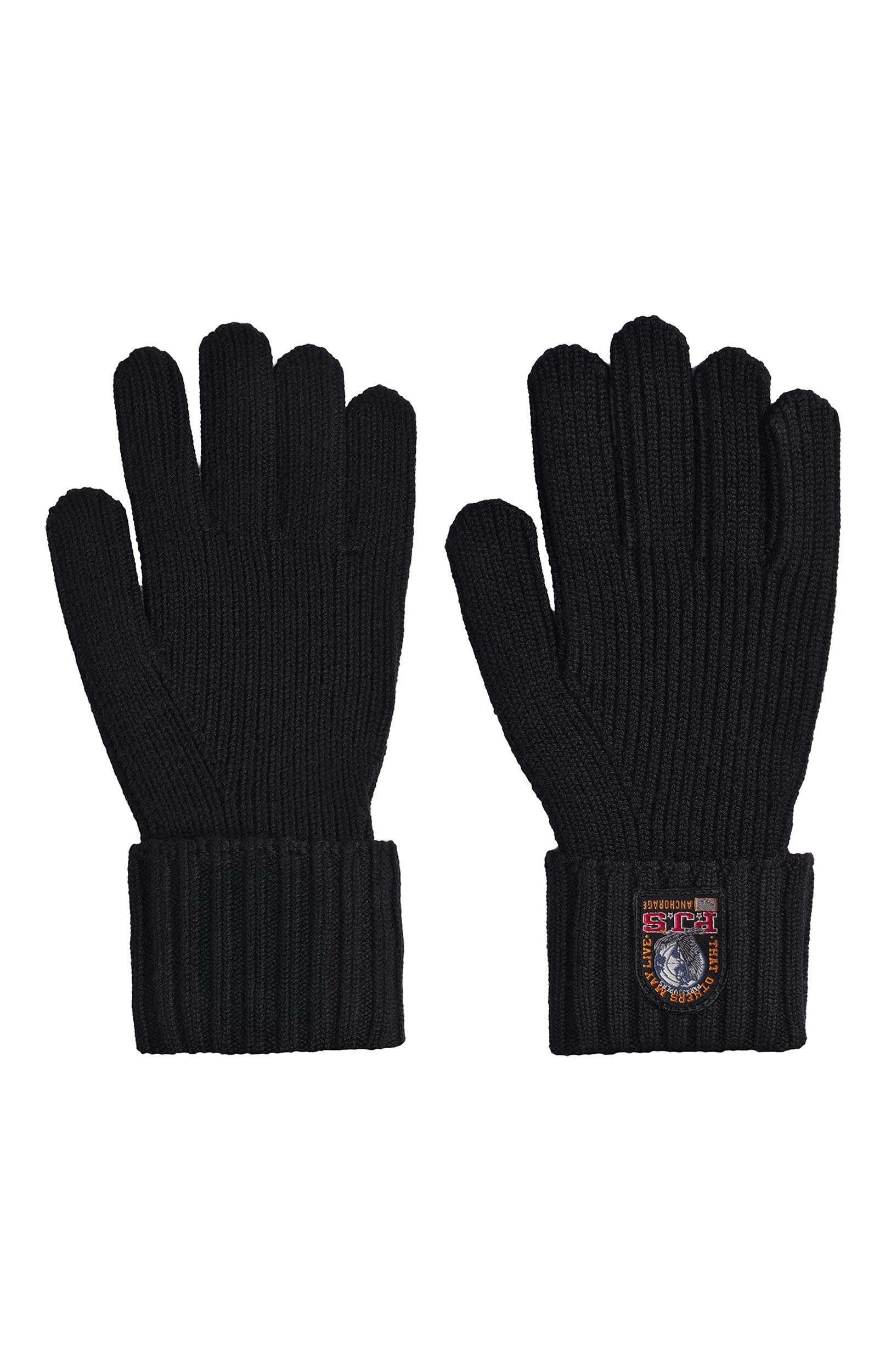 Шерстяные перчатки PARAJUMPERS черного цвета по цене 12950 руб., арт. 26WMPAGLGL71, фото 2 Шерстяные перчатки PARAJUMPERS, арт. 26WMPAGLGL71, фото 2