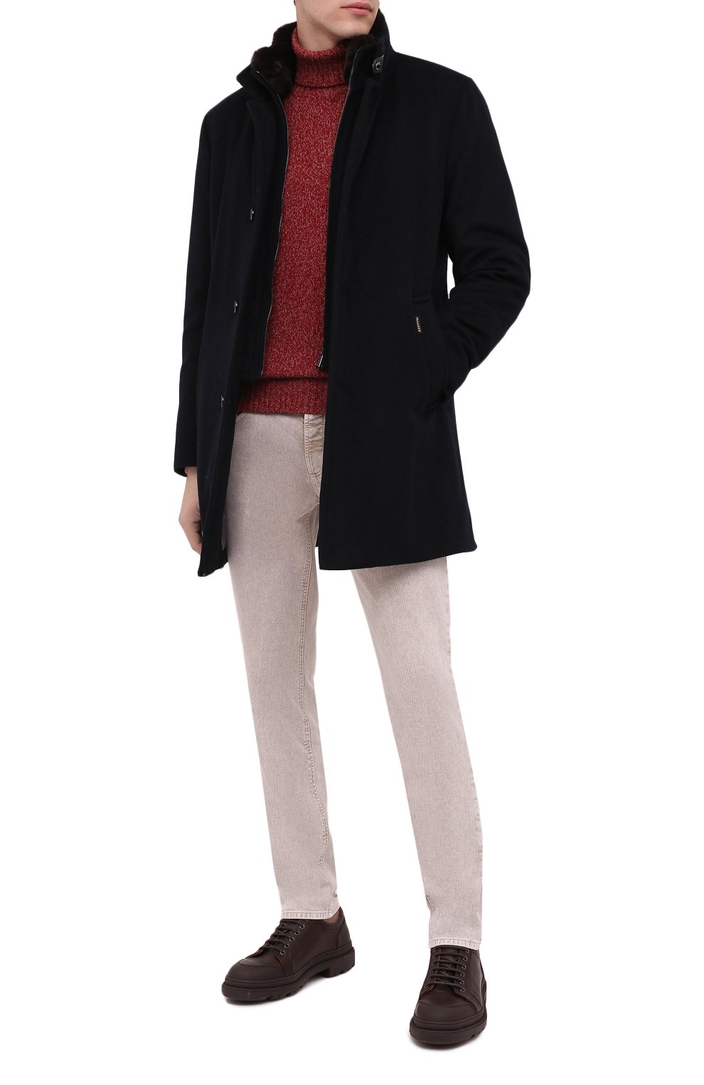 Пальто bond с отделкой из кролика MOORER, арт. B0ND/FUR-LE/A20M060LEN0, фото 2