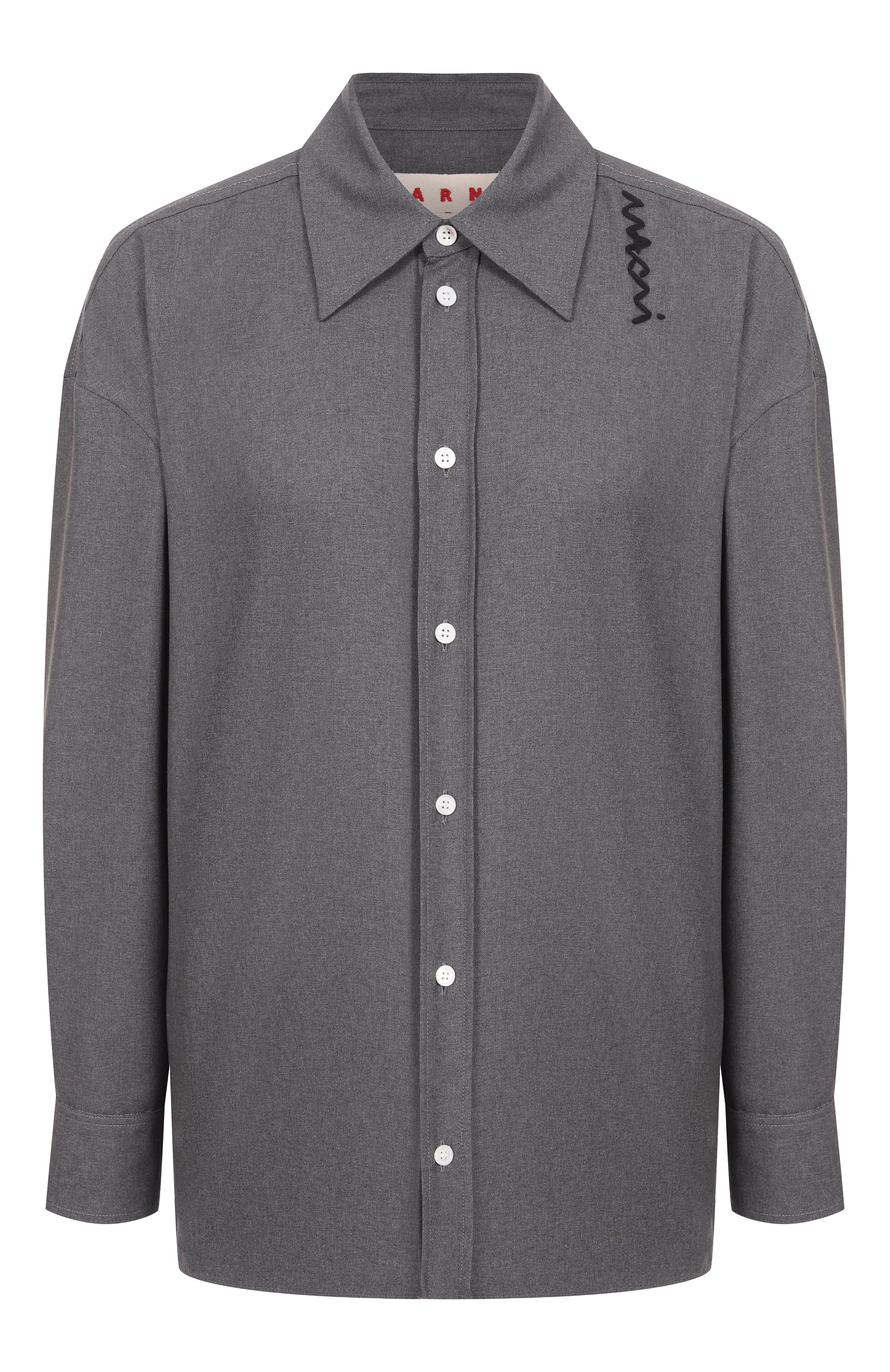 Шерстяная рубашка MARNI, арт. CAMA0613QS/TW839, фото 1