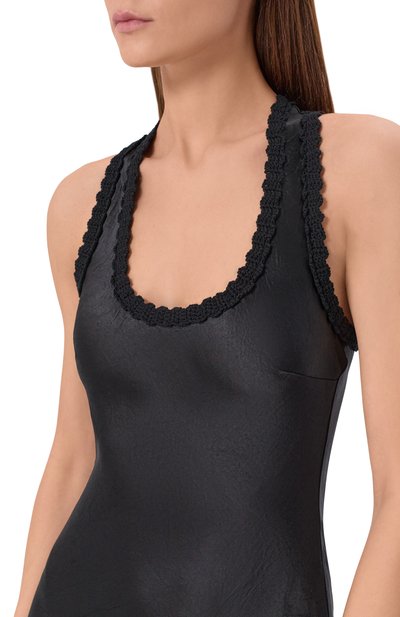 Платье YUZEFI, арт. S0LYR-ACETATE SC00P NECK DRESS/SATEEN, фото 4