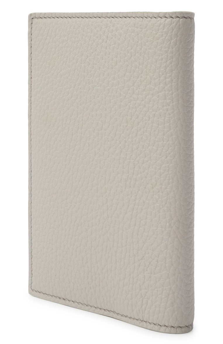 Мужской кожаная обложка для паспорта KITON светло-серого цвета, арт. UPEA043N0122301 | Фото 2 (Материал: Натуральная кожа; Нос: Не проставлено; Кросс-КТ: обложки и футляры)