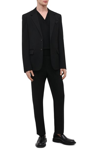 Кожаные лоферы BOTTEGA VENETA черного цвета по цене 38450 руб., арт. 651313/V00H0, фото 2 Кожаные лоферы BOTTEGA VENETA, арт. 651313/V00H0, фото 2